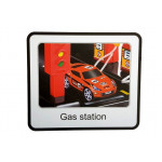 Garáž 5-úrovňová na batérie + výťah - čierno-červená